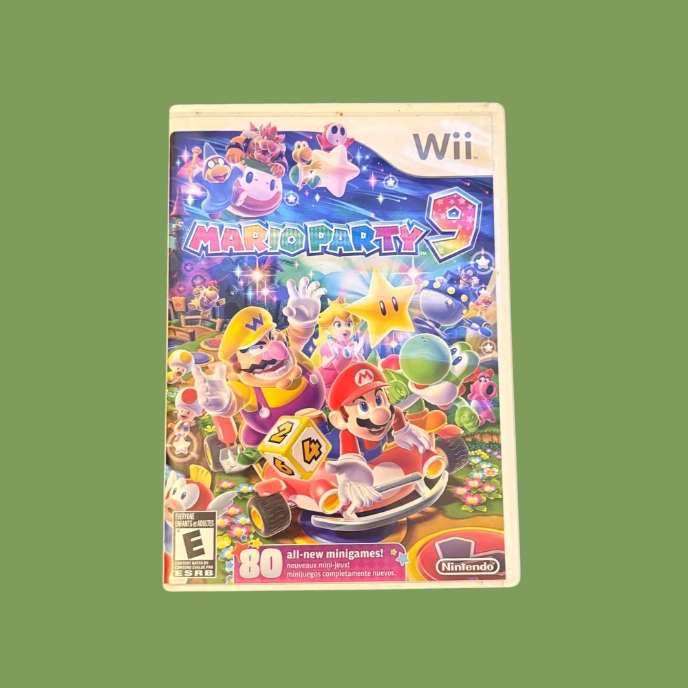 Mario Party 9 Nintendo Wii Game CIB RVL-P-SSQE-USZ Complete with Manual